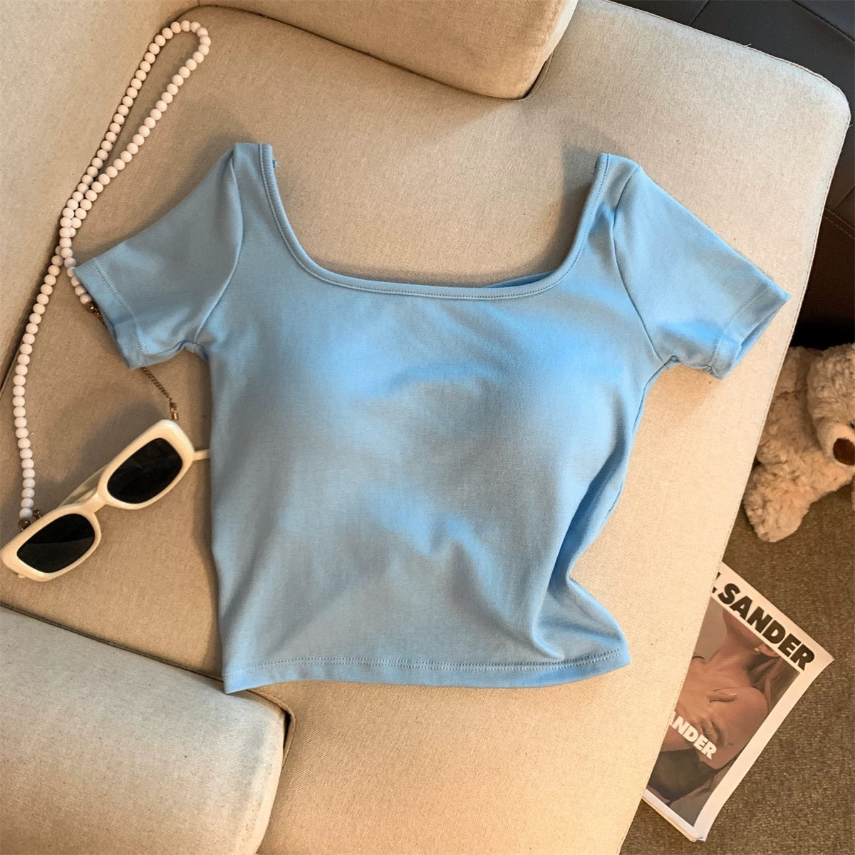 Naples Back Knot Built-In Bra Top